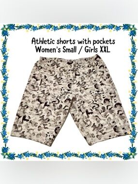 Shorts - bike athletic - Avia girls XXL = women's small. Thigh pockets. Perfect